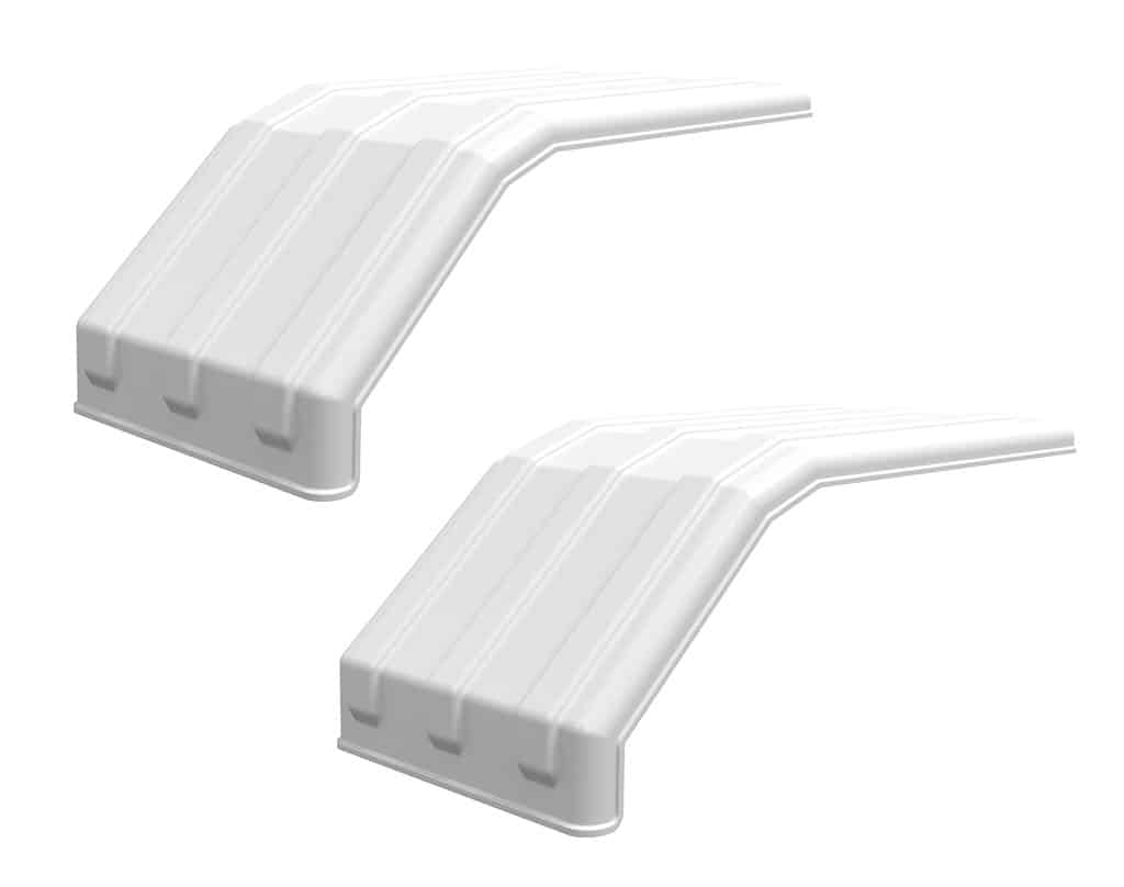 Minimizer MIN1550 Truck Half Fender Set For 22.5" / 24.5" Dual Tires