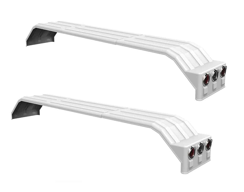 Minimizer MINTA1554 Semi Truck Poly Fenders Kit For Tri-Axle 22.5" Or 24.5" Wheels