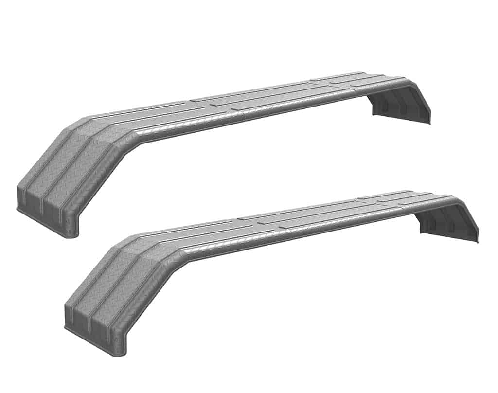 Minimizer MINTA1554 Semi Truck Poly Fenders Kit For Tri-Axle 22.5" Or 24.5" Wheels