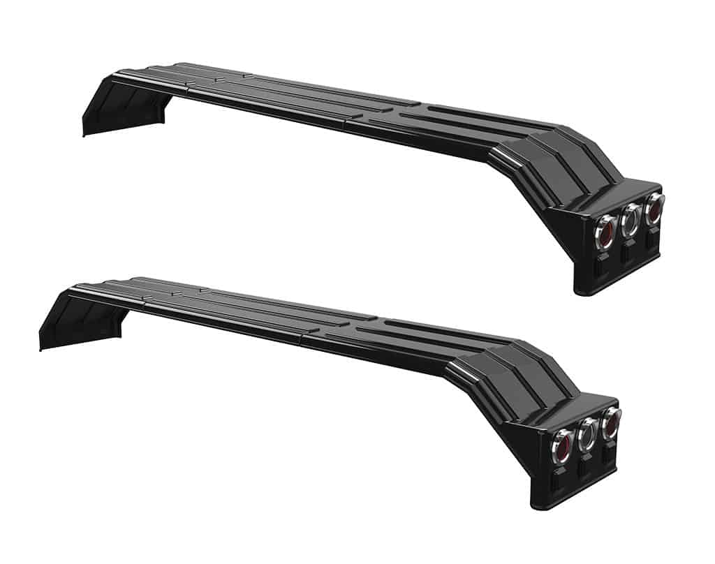 Minimizer MINTA1554 Semi Truck Poly Fenders Kit For Tri-Axle 22.5" Or 24.5" Wheels