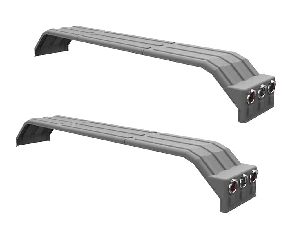 Minimizer MINTA1554 Semi Truck Poly Fenders Kit For Tri-Axle 22.5" Or 24.5" Wheels