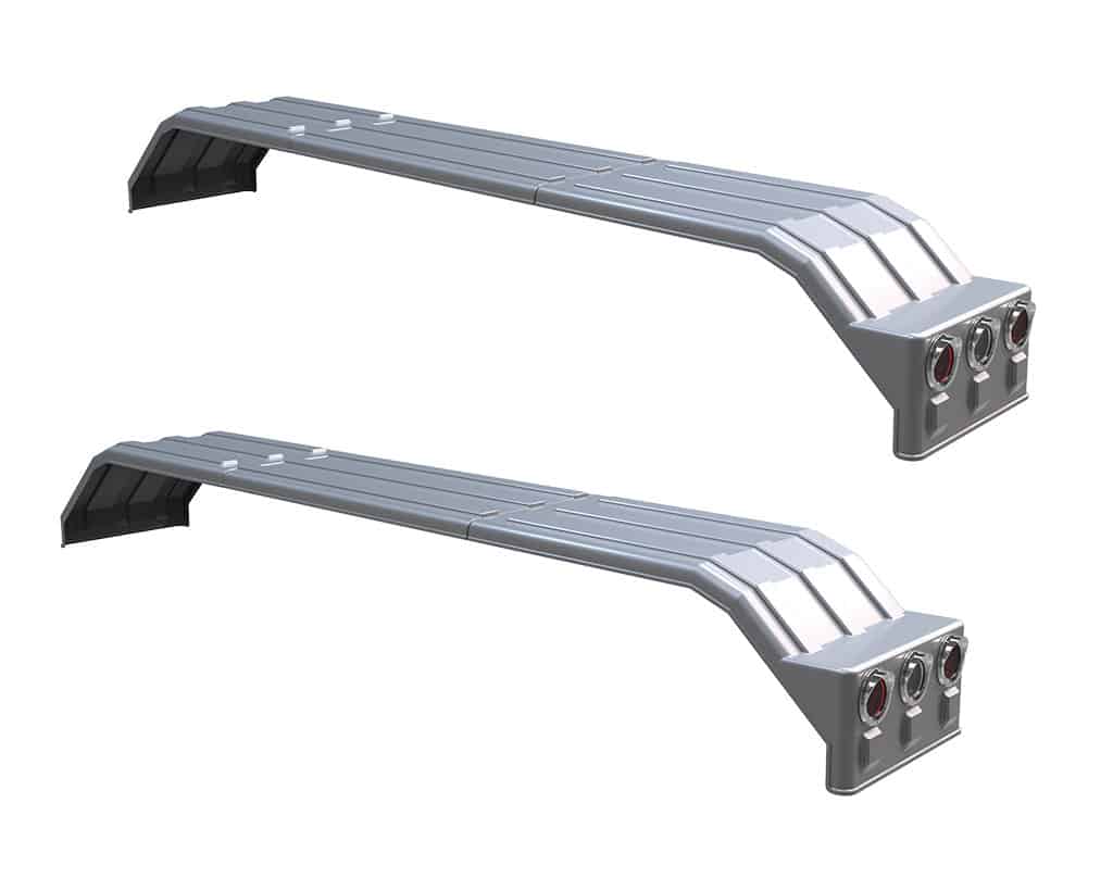 Minimizer MINTA1554 Semi Truck Poly Fenders Kit For Tri-Axle 22.5" Or 24.5" Wheels