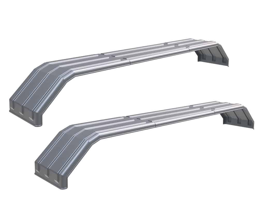 Minimizer MINTA1554 Semi Truck Poly Fenders Kit For Tri-Axle 22.5" Or 24.5" Wheels