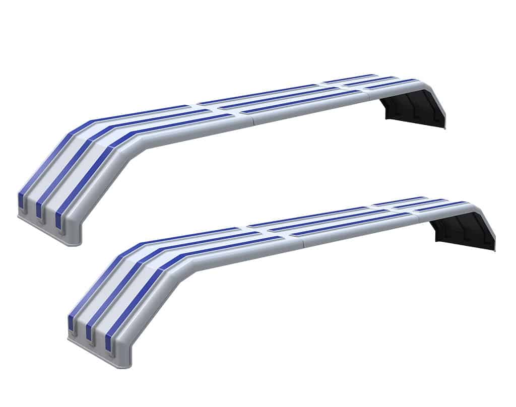 Minimizer MINTA1554 Semi Truck Poly Fenders Kit For Tri-Axle 22.5" Or 24.5" Wheels