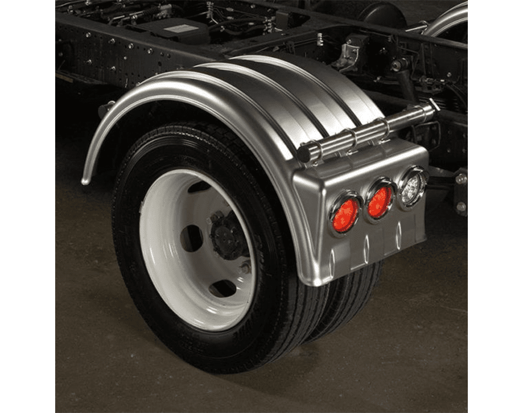 Minimizer™ MIN 1900 Semi Truck Poly Fenders Kit For 19.5" Wheels | Single Axle