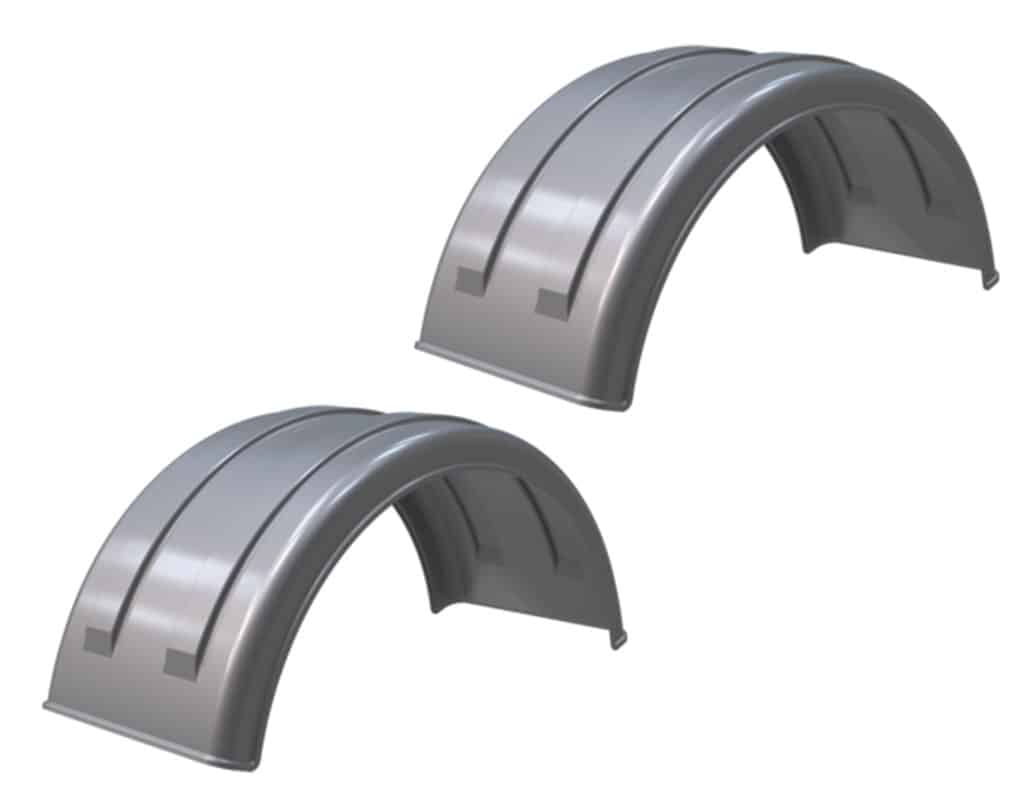 Minimizer™ MIN 221800 Semi Truck Poly Fenders Kit For 22.5" / 24.5" Wheels | Single Axle