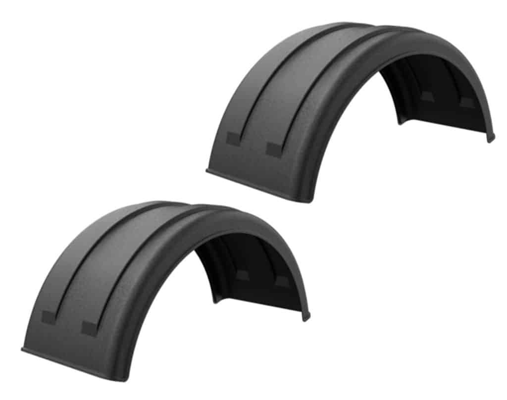 Minimizer™ MIN 221800 Semi Truck Poly Fenders Kit For 22.5" / 24.5" Wheels | Single Axle