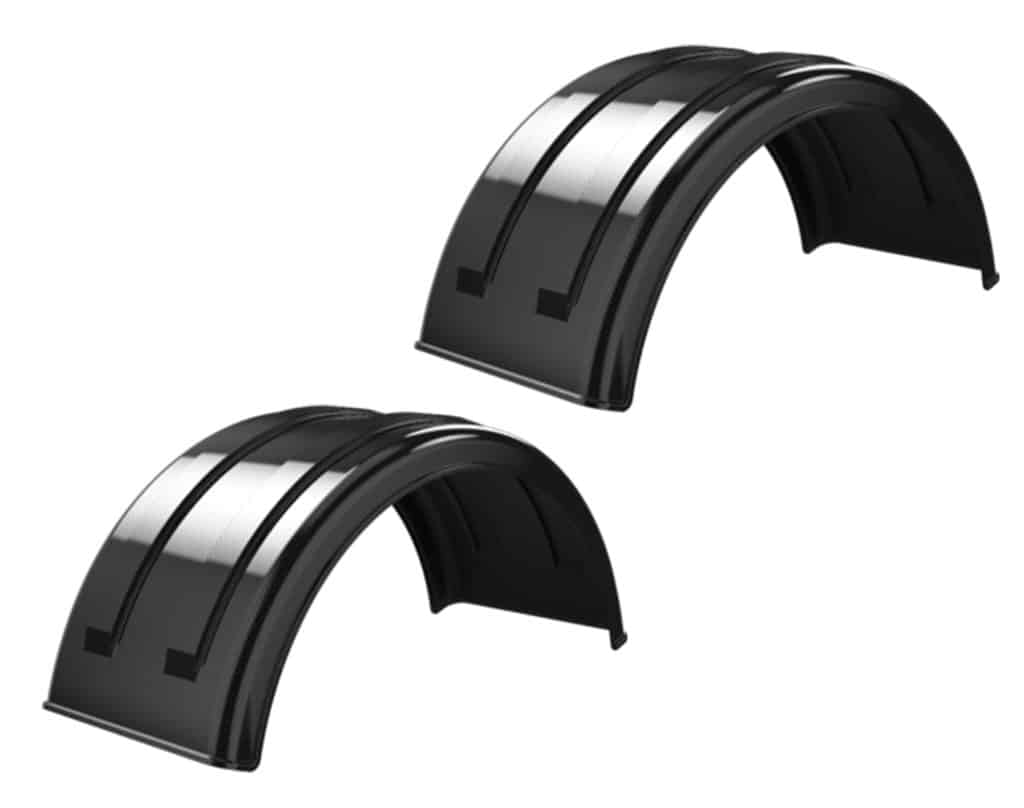 Minimizer™ MIN 221800 Semi Truck Poly Fenders Kit For 22.5" / 24.5" Wheels | Single Axle