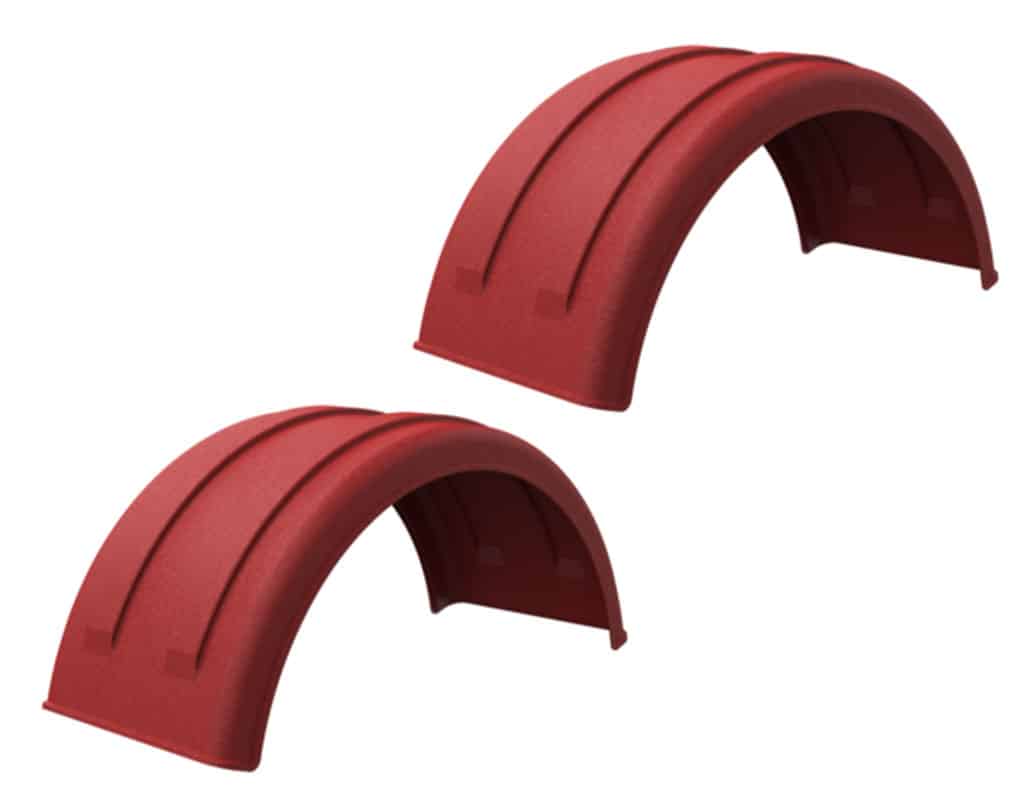 Minimizer™ MIN 221800 Semi Truck Poly Fenders Kit For 22.5" / 24.5" Wheels | Single Axle