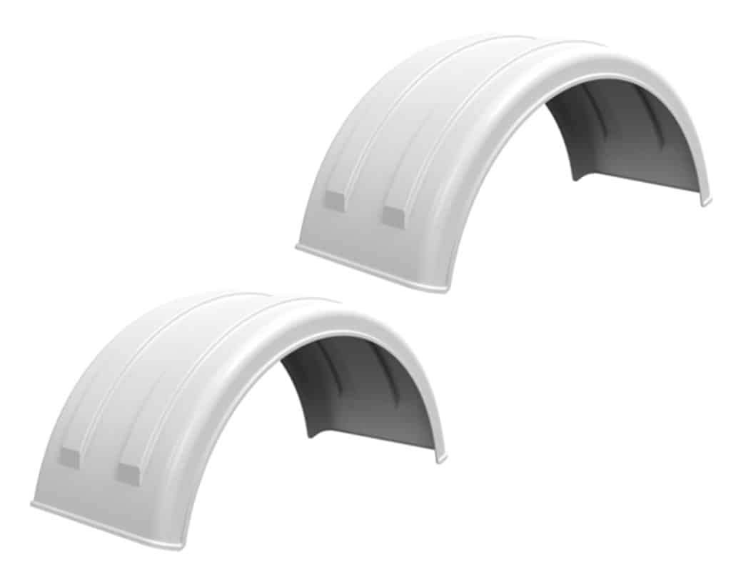 Minimizer™ MIN 221800 Semi Truck Poly Fenders Kit For 22.5" / 24.5" Wheels | Single Axle