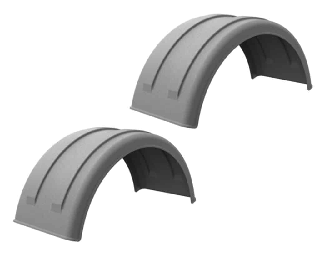 Minimizer™ MIN 221800 Semi Truck Poly Fenders Kit For 22.5" / 24.5" Wheels | Single Axle