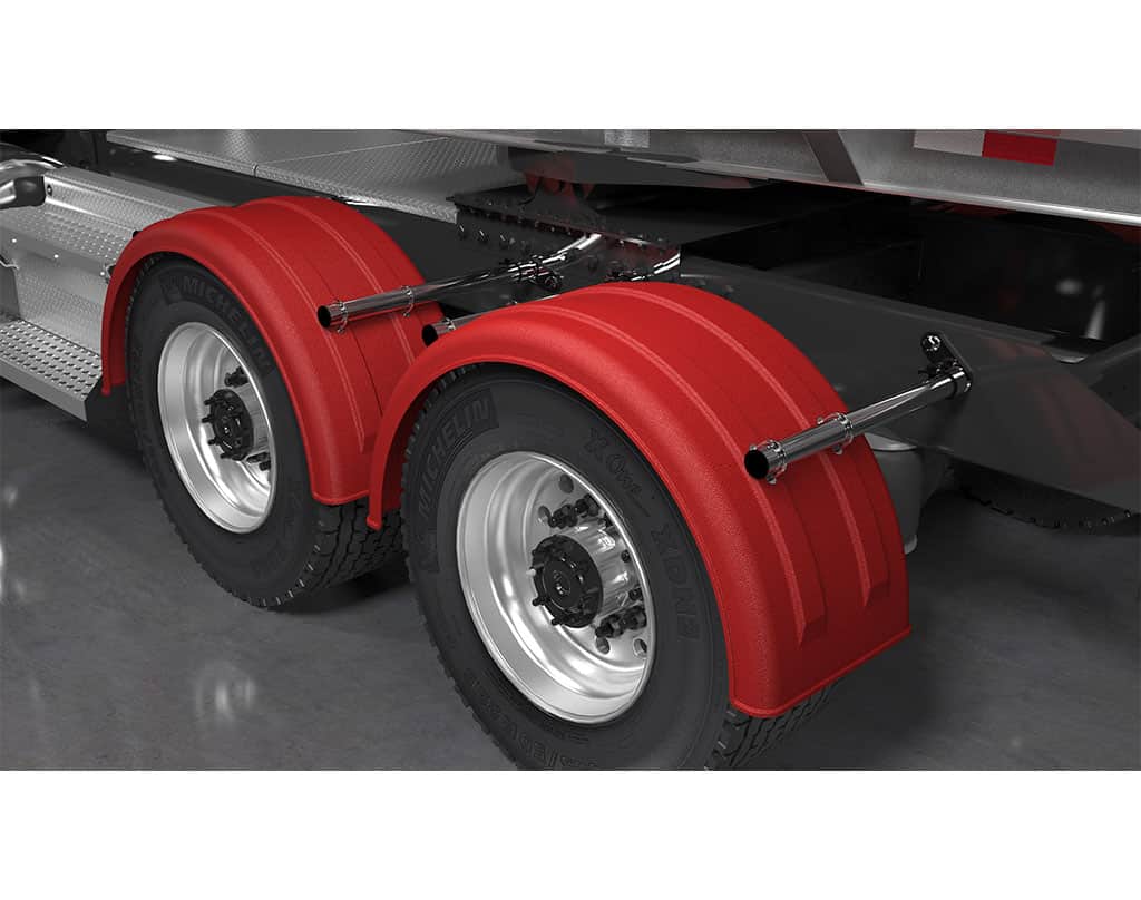 Minimizer™ MIN 2220 Semi Truck Poly Fenders Kit For 22.5" / 24.5" Wide-Base Wheels
