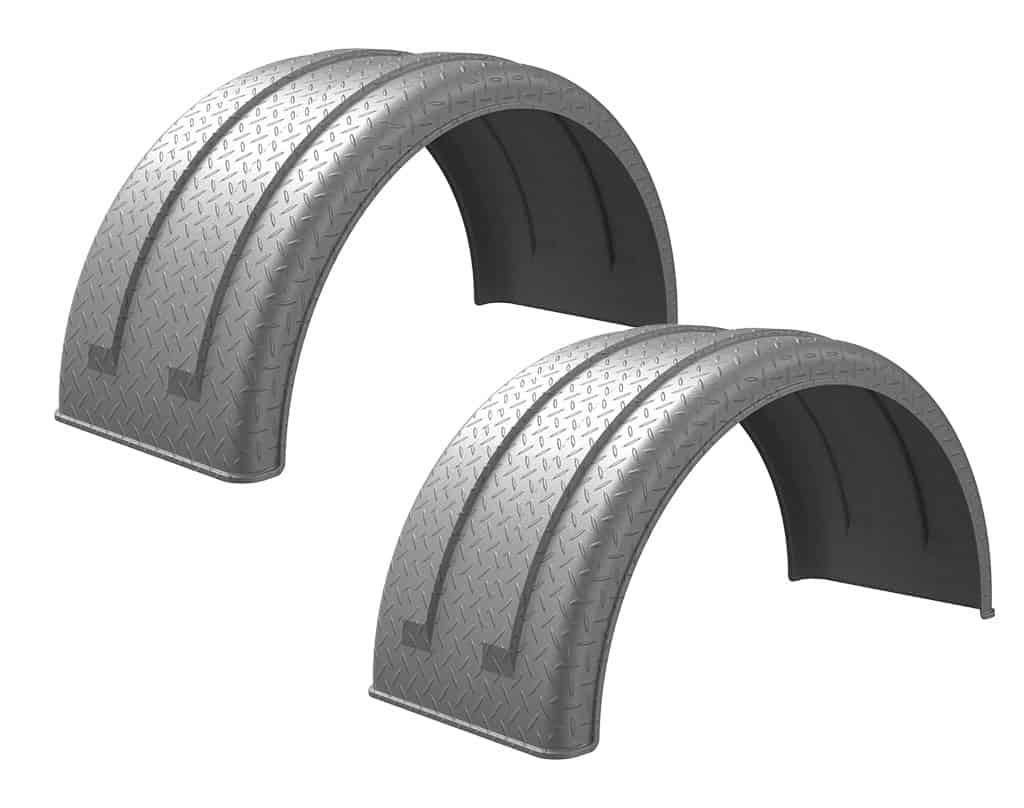 Minimizer™ MIN 2220 Semi Truck Poly Fenders Kit For 22.5" / 24.5" Wide-Base Wheels