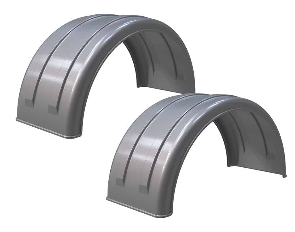 Minimizer™ MIN 2220 Semi Truck Poly Fenders Kit For 22.5" / 24.5" Wide-Base Wheels