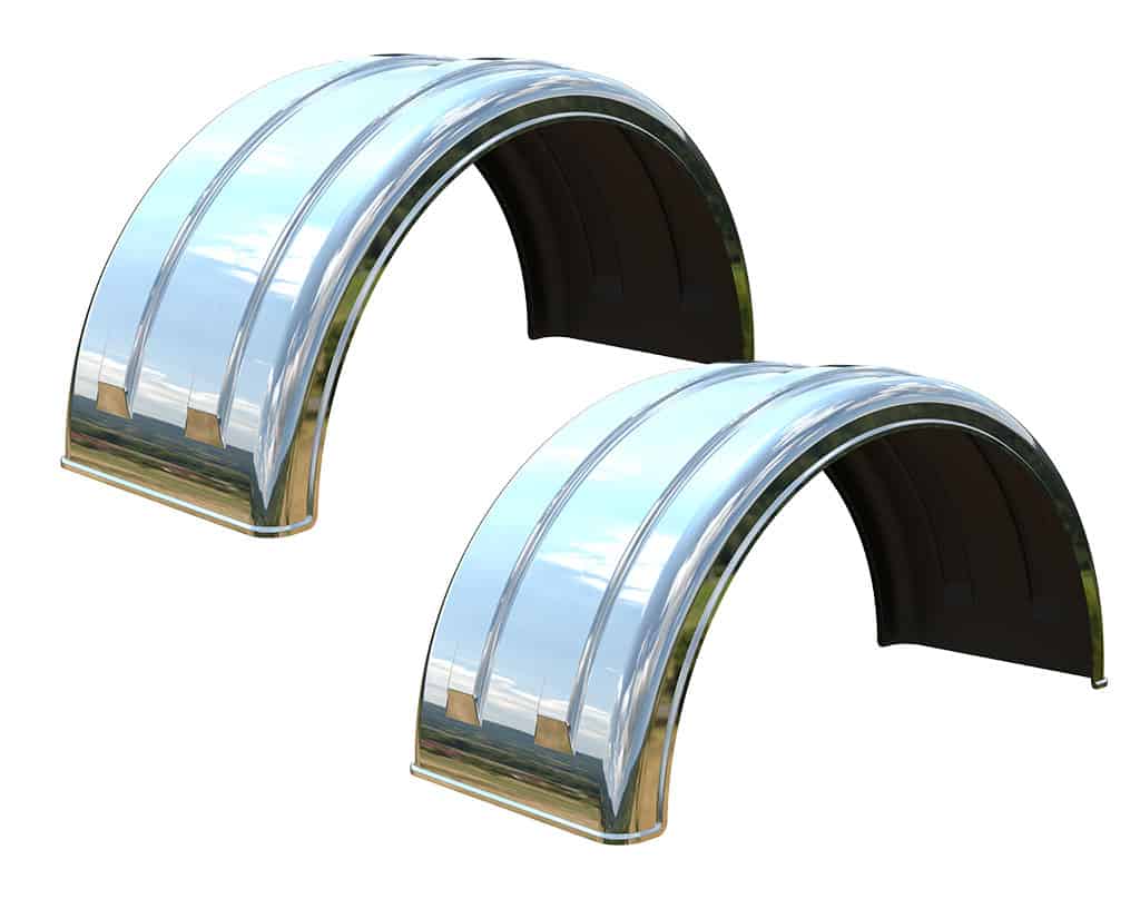 Minimizer™ MIN 2220 Semi Truck Poly Fenders Kit For 22.5" / 24.5" Wide-Base Wheels