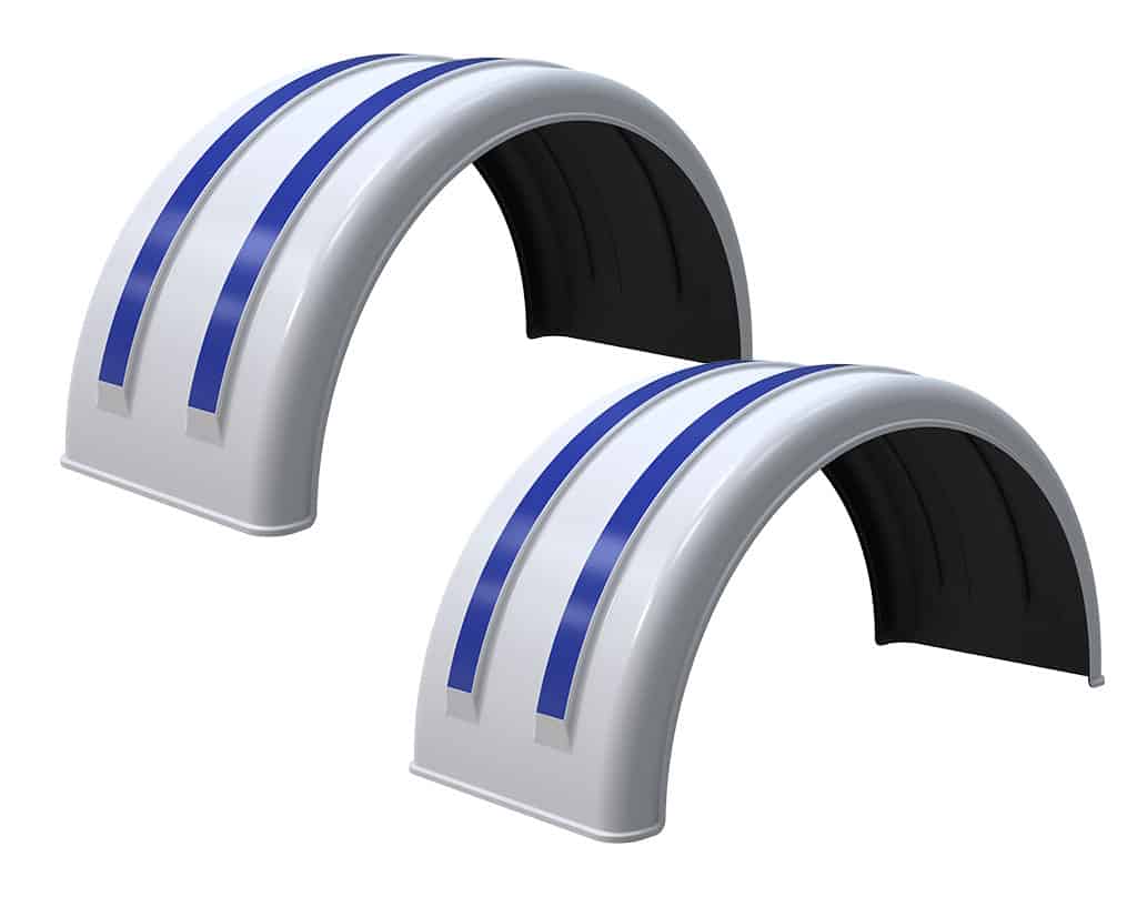 Minimizer™ MIN 2220 Semi Truck Poly Fenders Kit For 22.5" / 24.5" Wide-Base Wheels