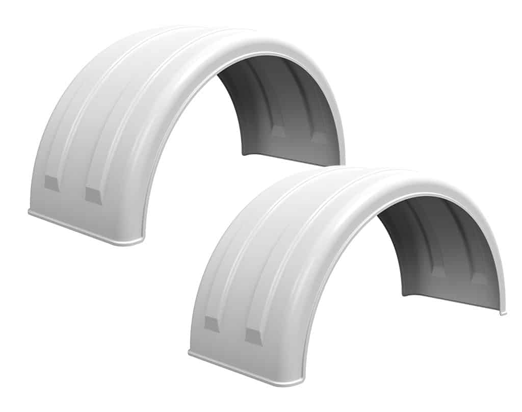 Minimizer™ MIN 2220 Semi Truck Poly Fenders Kit For 22.5" / 24.5" Wide-Base Wheels