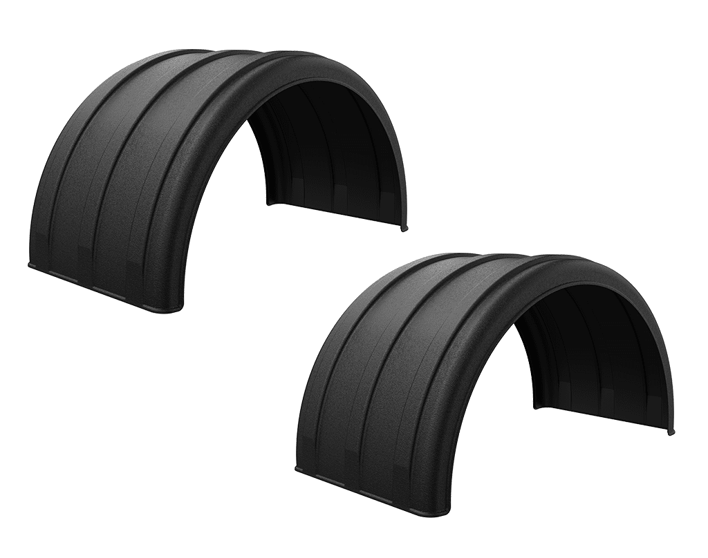 Minimizer™ MIN 2480 Semi Truck Poly Fenders Kit For 24.5" Wheels | Single Axle