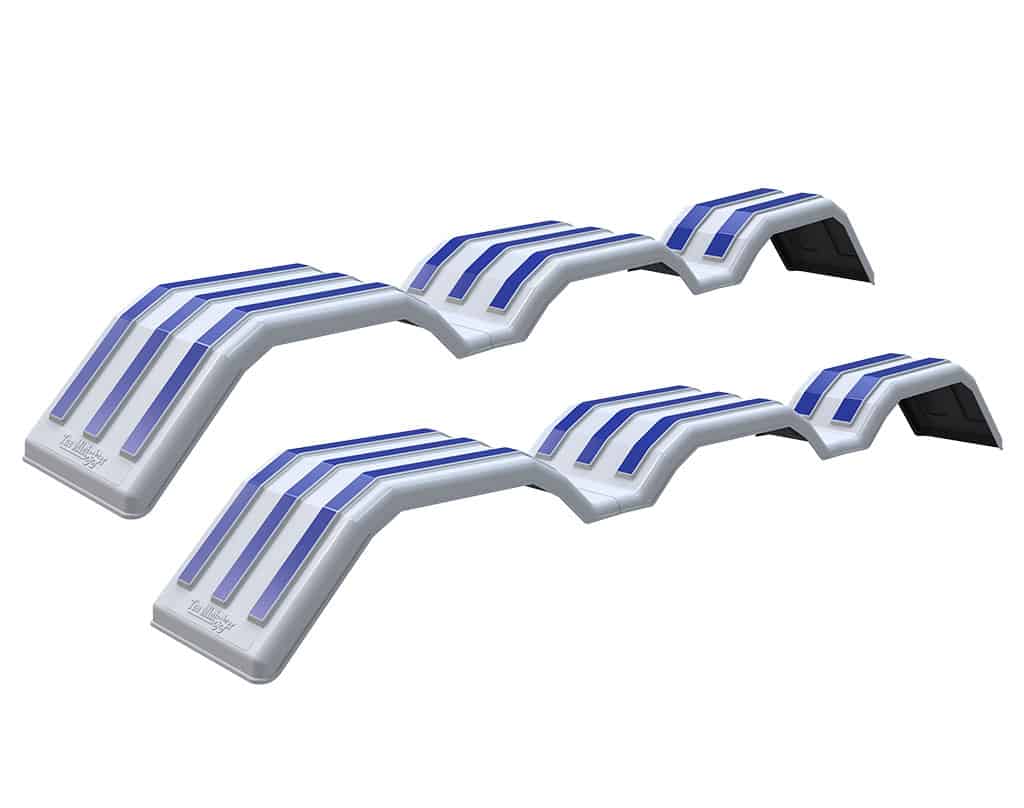 Minimizer™ MIN 318 Semi Truck Poly Tri-Axle Fenders Kit For 22.5" Or 24.5" Tires