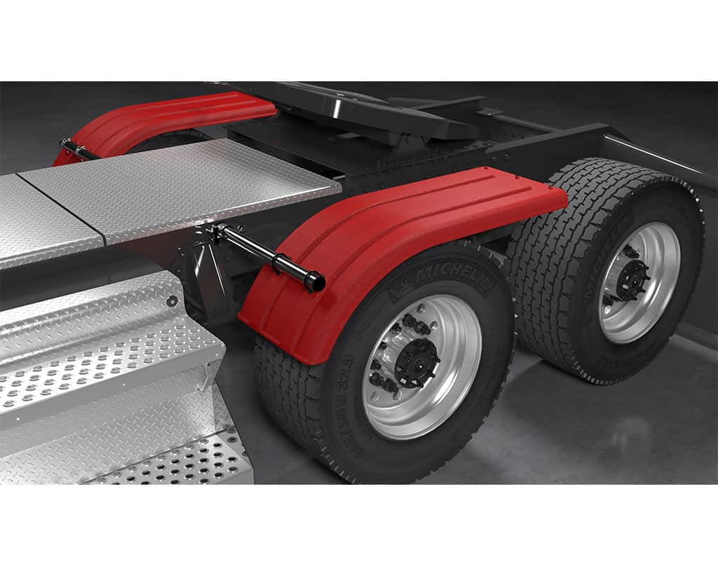 Minimizer MIN 4070 Semi Truck Half Fenders For 22.5" / 24.5" Wide-Base Tires