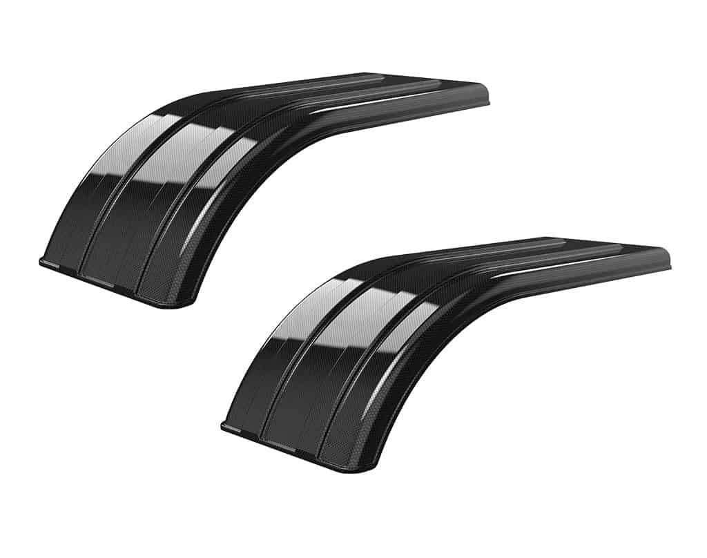 Minimizer MIN 4070 Semi Truck Half Fenders For 22.5" / 24.5" Wide-Base Tires