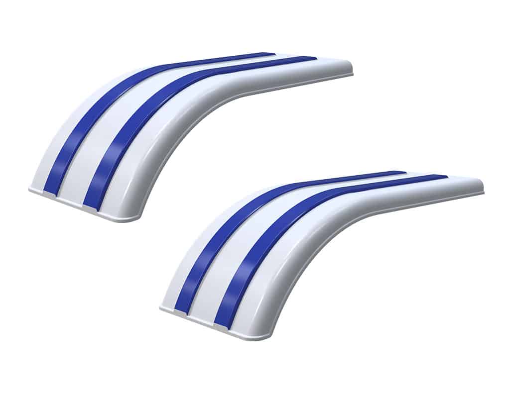 Minimizer MIN 4070 Semi Truck Half Fenders For 22.5" / 24.5" Wide-Base Tires