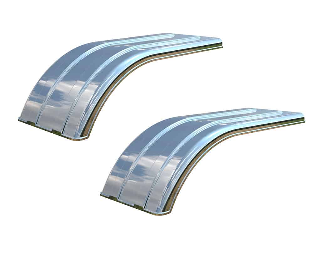 Minimizer MIN 4070 Semi Truck Half Fenders For 22.5" / 24.5" Wide-Base Tires