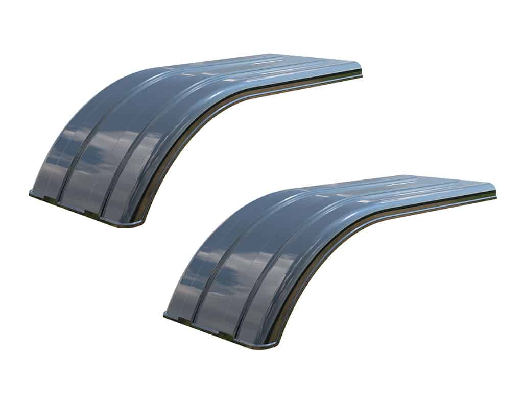 Minimizer MIN 4070 Semi Truck Half Fenders For 22.5" / 24.5" Wide-Base Tires