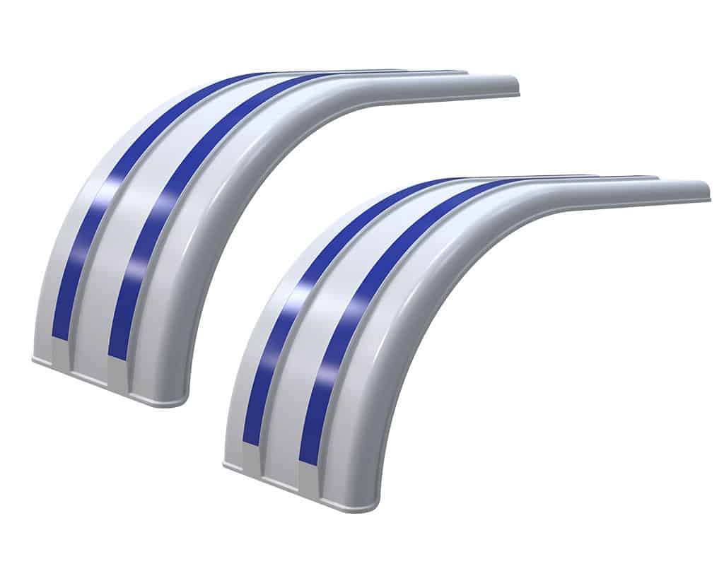 Minimizer MIN 9070 Semi Truck Half Fenders For 22.5" / 24.5" Wide-Base Tires