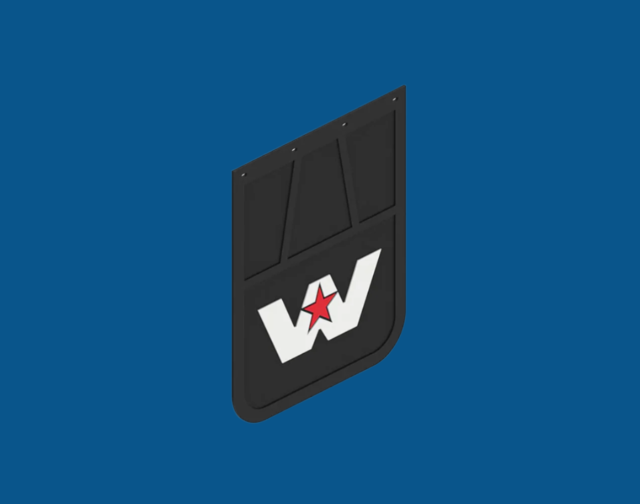 a western star mud flap black
