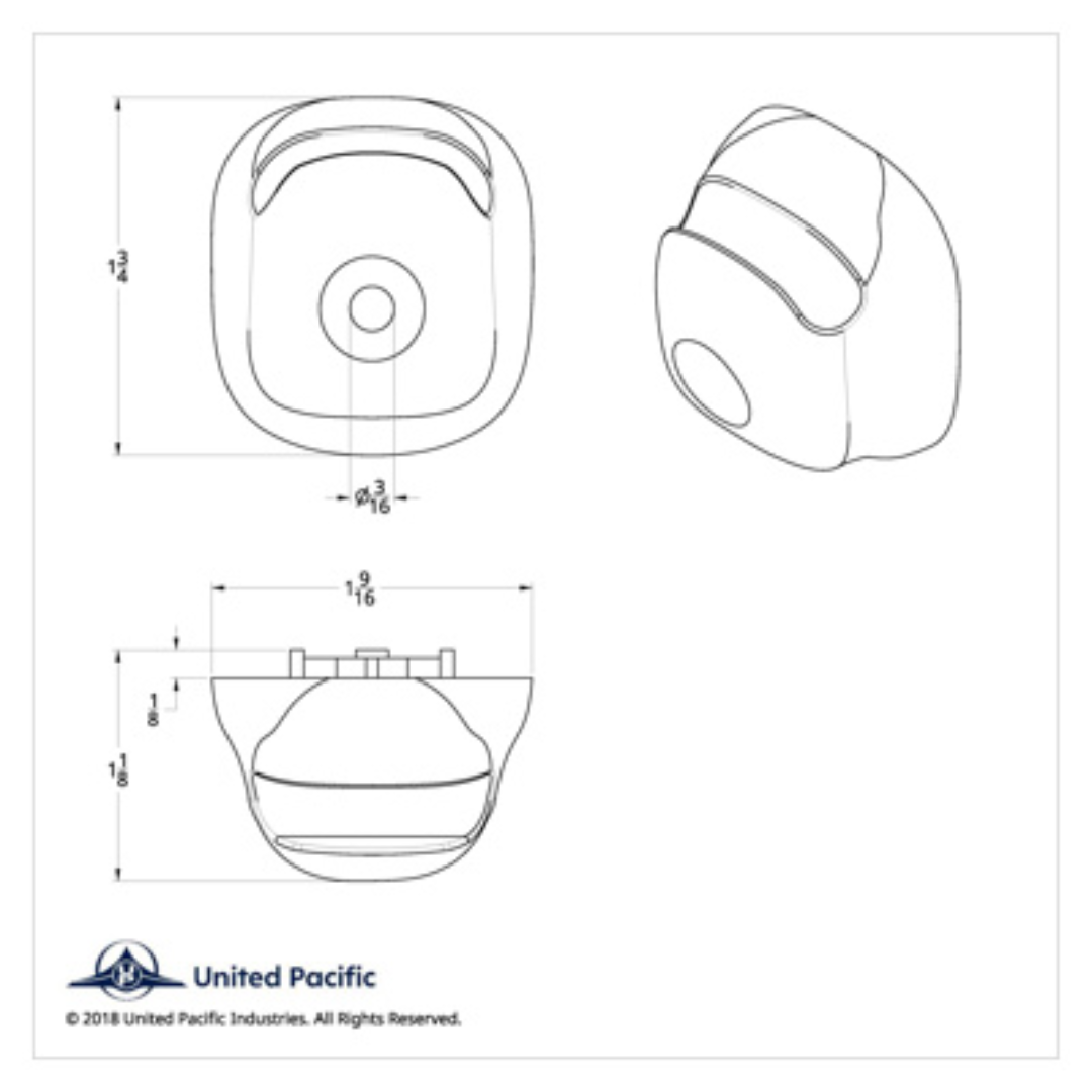 United Pacific Sun Visor Hook, 2006+ | # 41731
