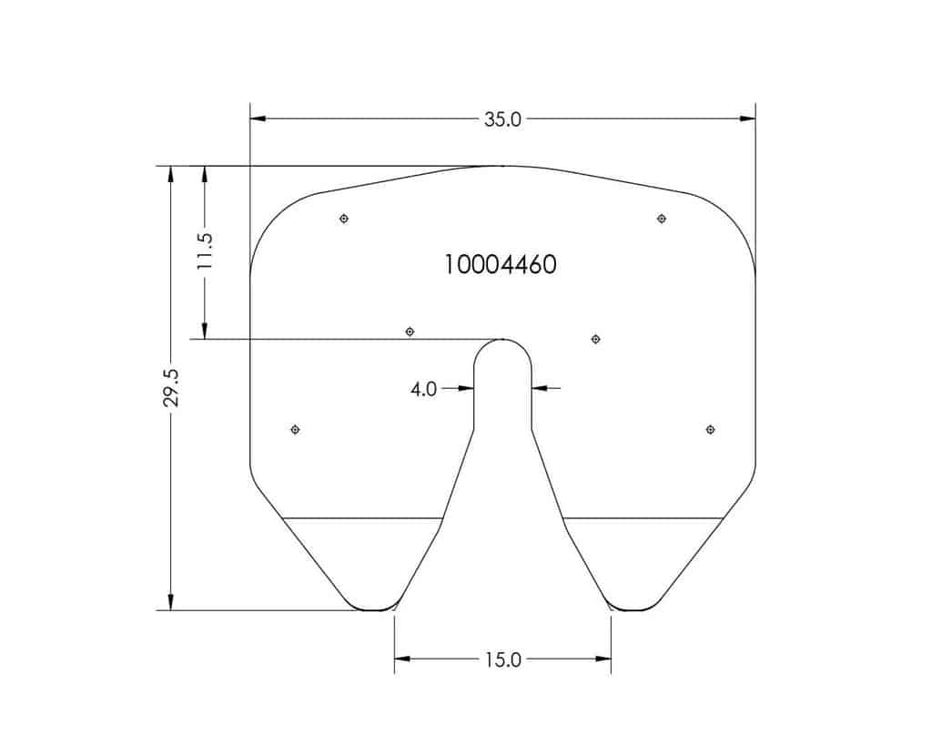 Minimizer 5th Wheel Fontaine 6000 No Slack Slick Plate | # 10004460
