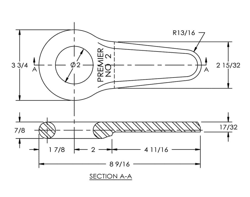 2 Weld-On Drawbar Eye | # 10000732