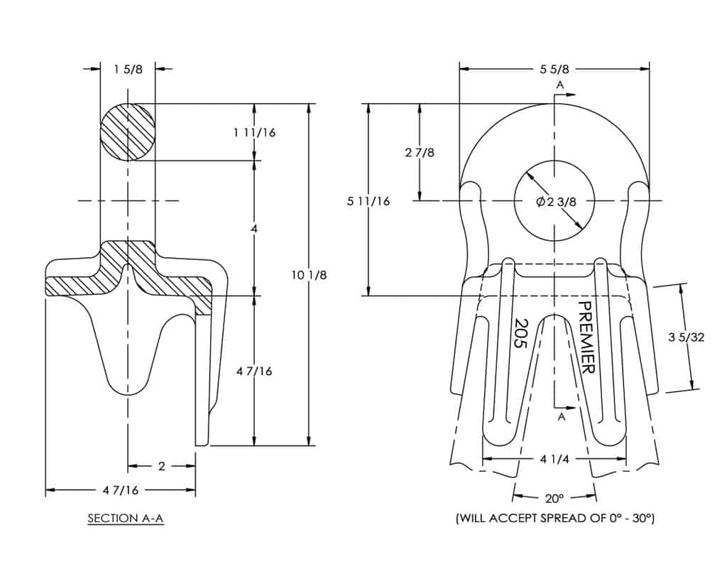 205 Weld-On Drawbar Eye | # 10000746