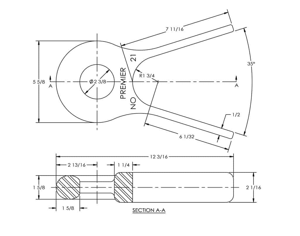 21 Weld-On Drawbar Eye | # 10000772
