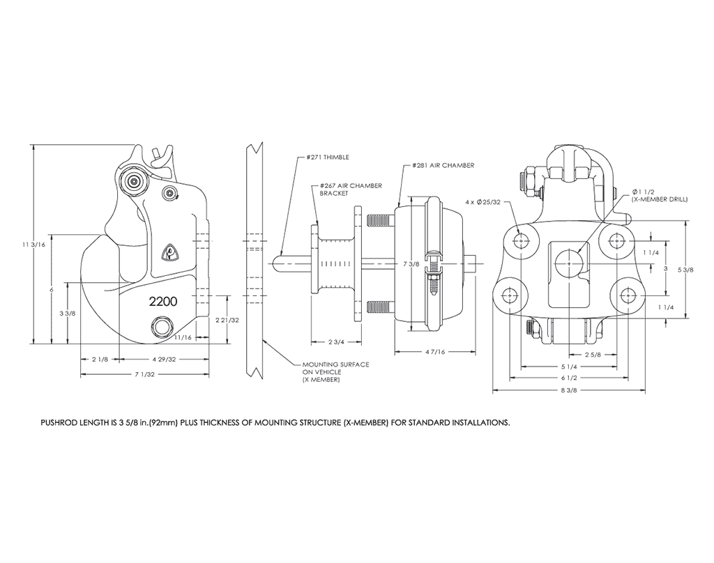 Premier Manufacturing 2200ELL Slack Reducing Couplings