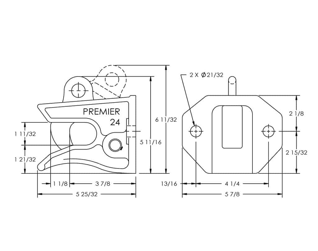 Light Duty 24 Drop-Down Coupling | # 10001122