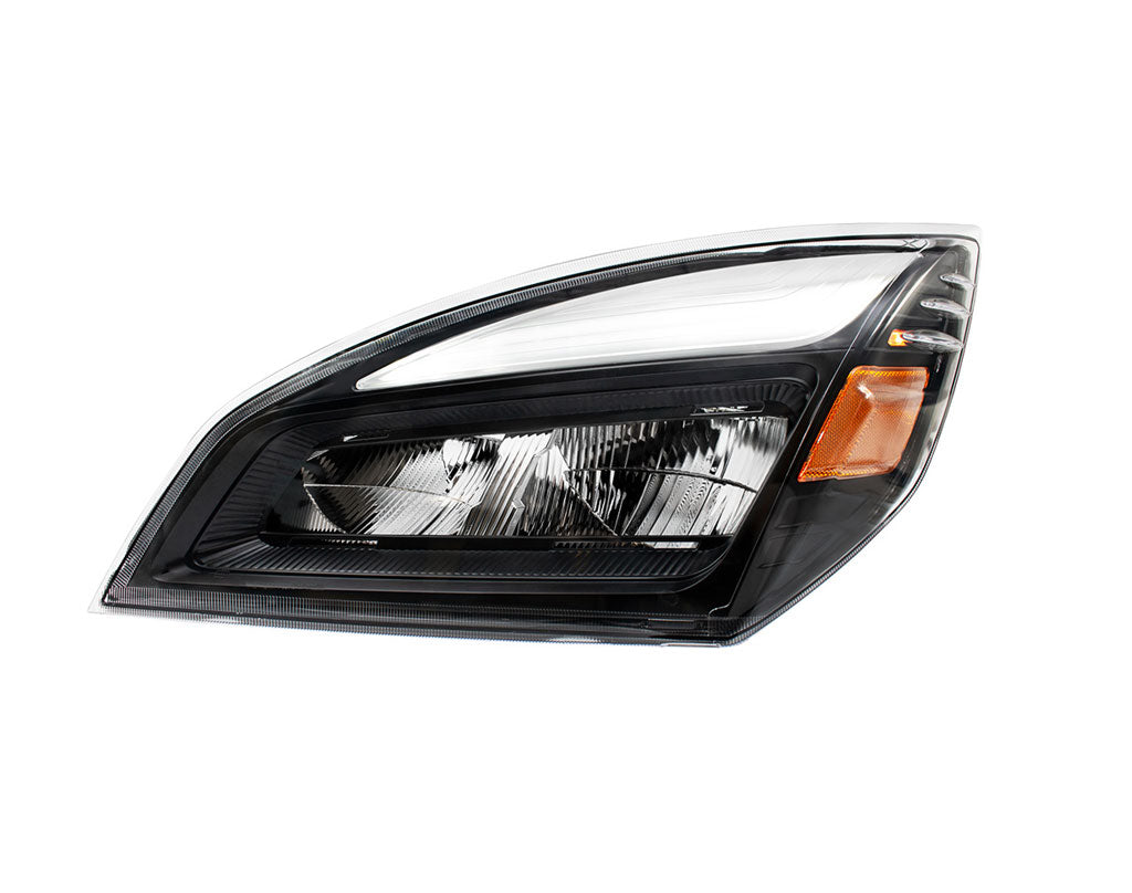 Freightliner Cascadia Blackout LED Driver Side Headlight - For 2018-2024 | # 32914