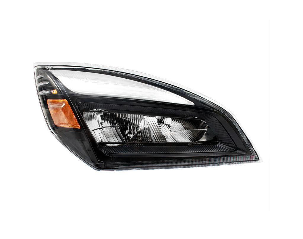 Freightliner Cascadia Blackout LED Passenger Side Headlight - For 2018-2024 | # 32915