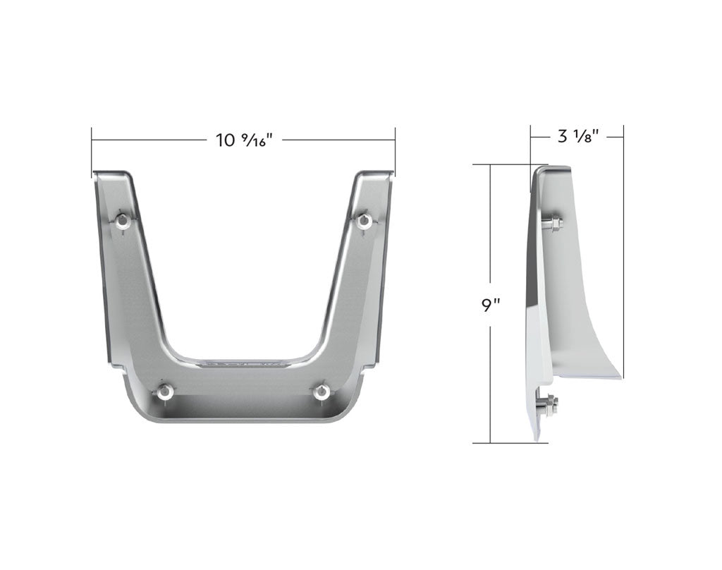 Freightliner Cascadia Fuel Tank Fairing Trim - Chrome Plastic For 2018-2024 | # 42424