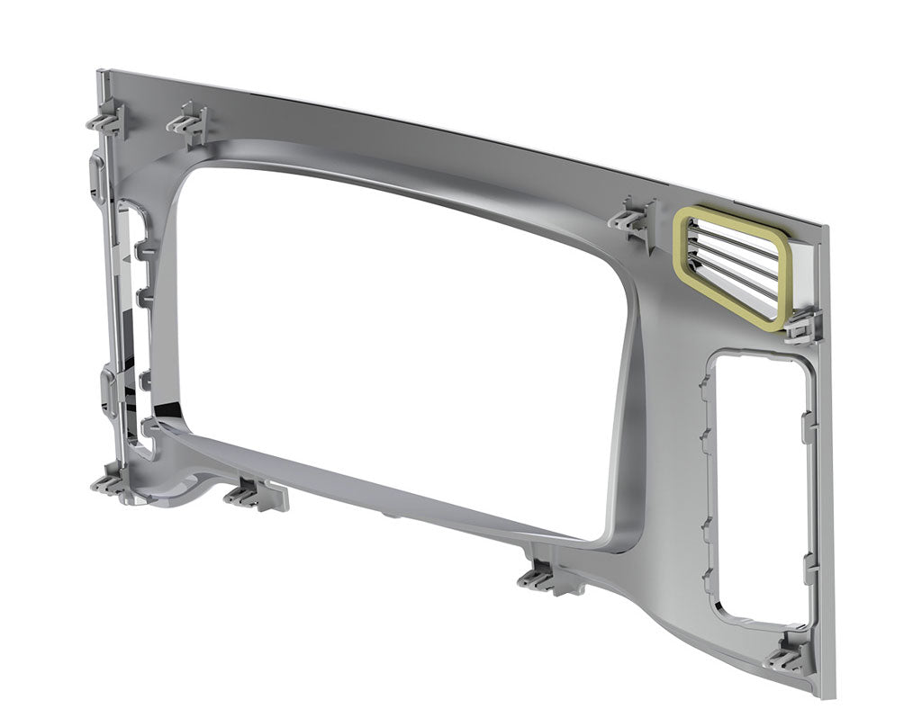 Freightliner Cascadia Chrome Center Dash Instrument Bezel - 2018-2023 | # 42427
