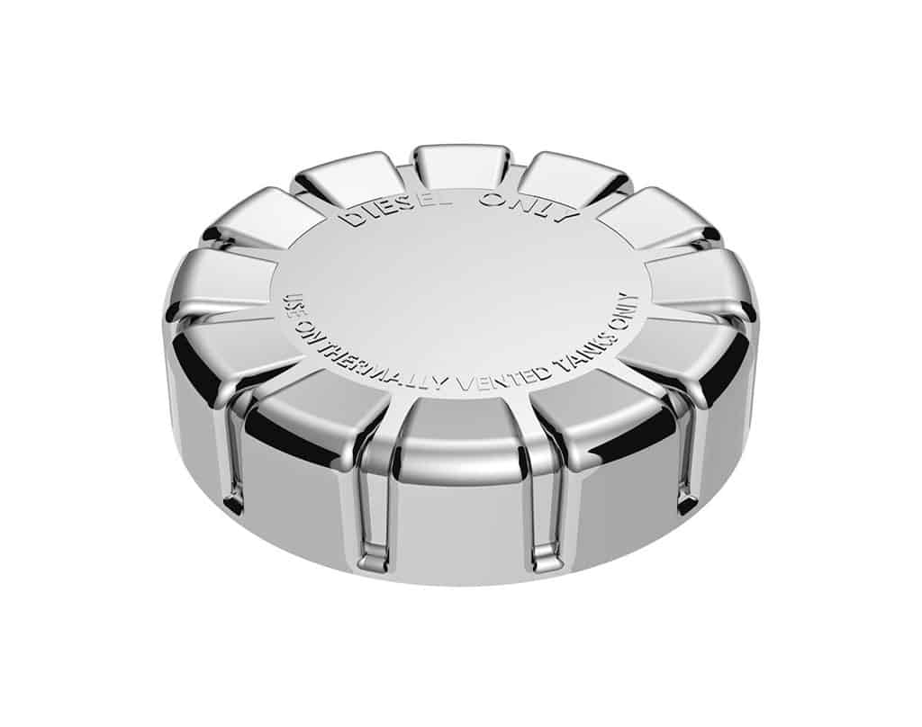 Kenworth Chrome Plastic Fuel Cap Cover | Locking / Non-Locking