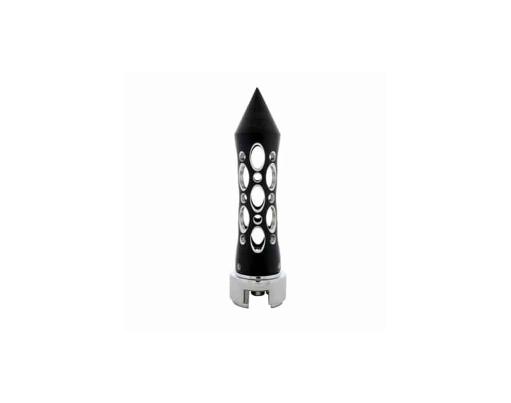 Daytona Style Spike Black Gear Shift Knob With 13/15/18 Adapter | # 70587