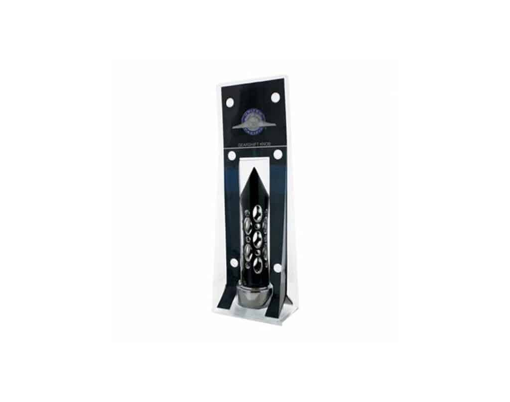 Daytona Style Spike Black Gear Shift Knob With 13/15/18 Adapter | # 70587