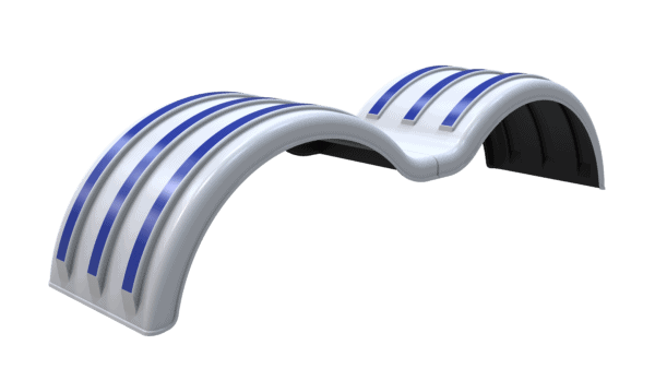 Minimizer™ 52" Tandem Axle Truck Fender Kit With 22.5" / 24.5" Dual Tires