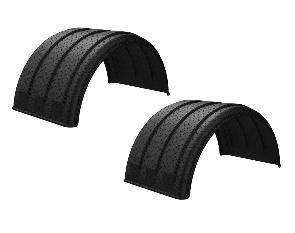 Minimizer™ MIN 1600 Semi Truck Fenders Kit For 16.5" Wheels | Single Axle