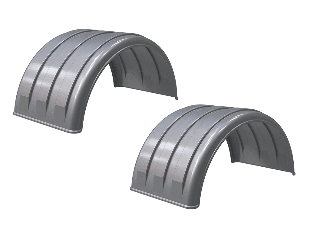 Minimizer™ MIN 1600 Semi Truck Fenders Kit For 16.5" Wheels | Single Axle