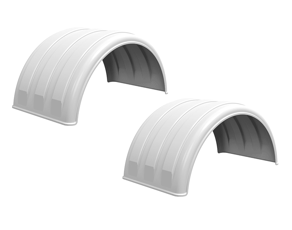 Minimizer™ MIN 1600 Semi Truck Fenders Kit For 16.5" Wheels | Single Axle