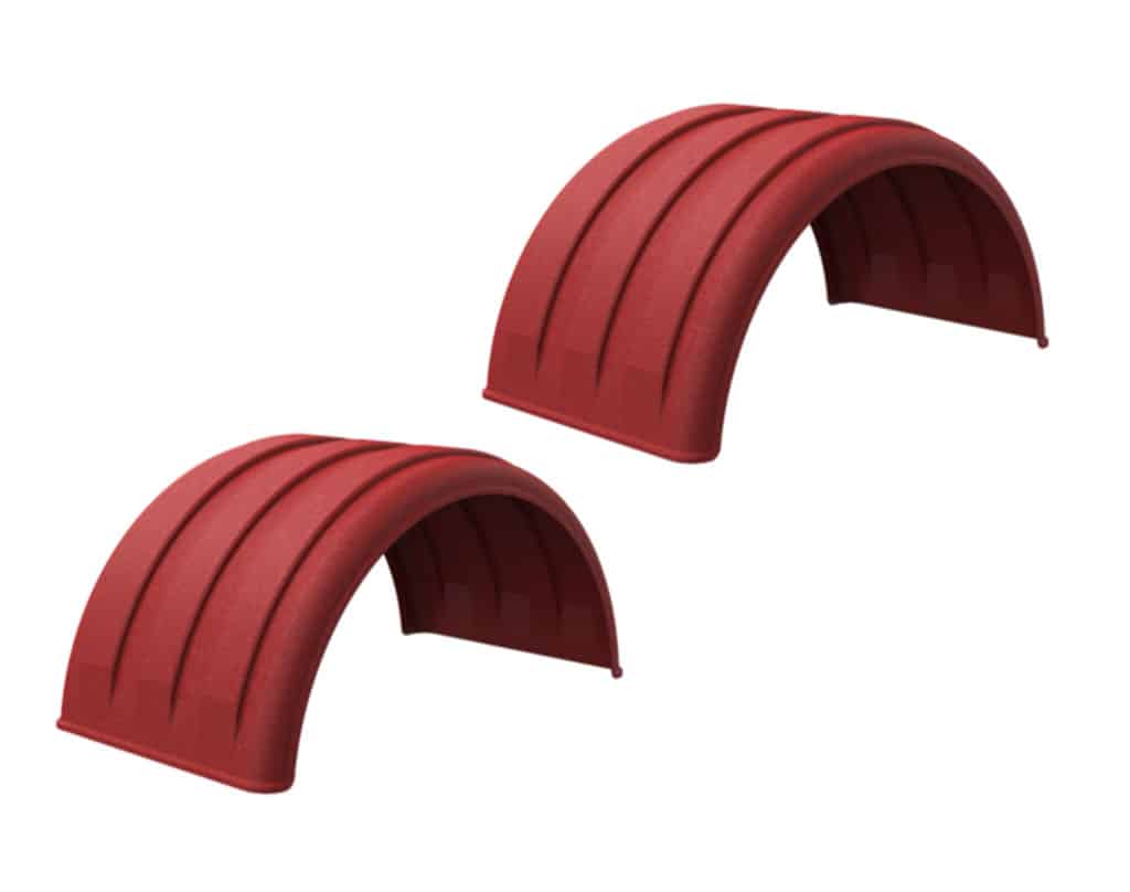 Minimizer™ MIN 1900 Semi Truck Poly Fenders Kit For 19.5" Wheels | Single Axle