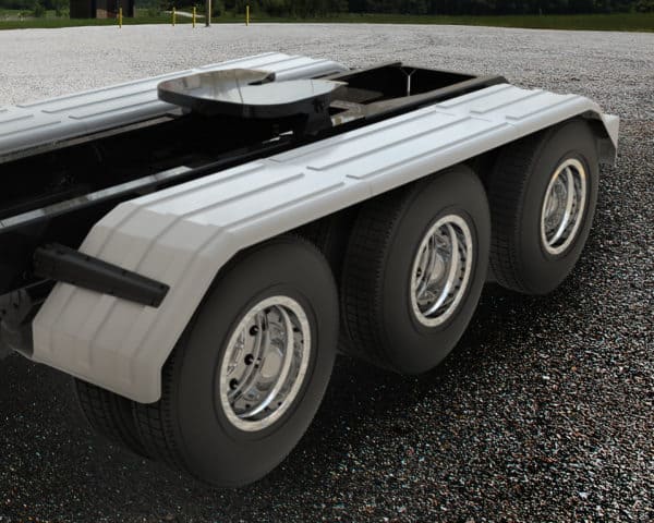 Minimizer MINTA1554 Semi Truck Poly Fenders Kit For Tri-Axle 22.5" Or 24.5" Wheels